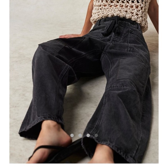 Free People We The Free Moxie Pull-On Barrel Jeans - Picture 4 of 11